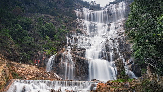 邛崃天台山浙江天台山大瀑布背景