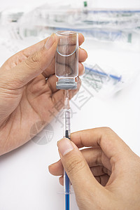 滴管治病医疗疫苗接种背景