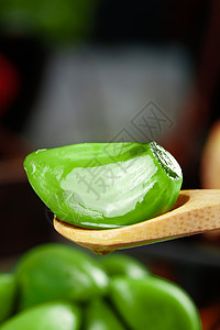 绿色糖醋蒜大蒜绿翡翠高清图片