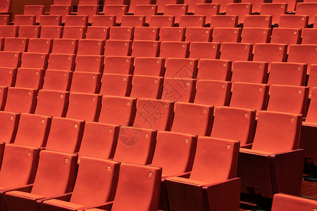圆柱和红色阶梯歌剧院座位特写背景