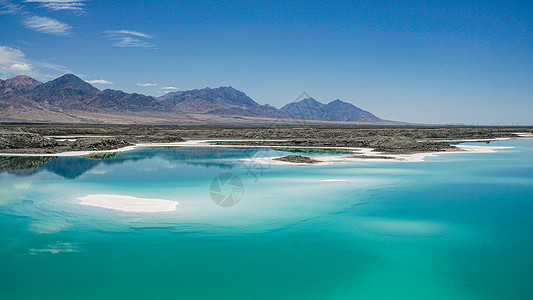 八丈大柴青海大柴旦翡翠湖风光背景