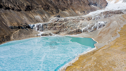 西藏穷母岗日冰川背景