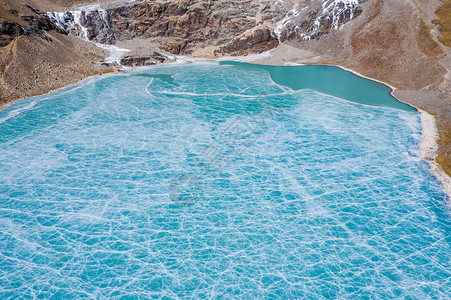 西藏穷母岗日冰川背景图片