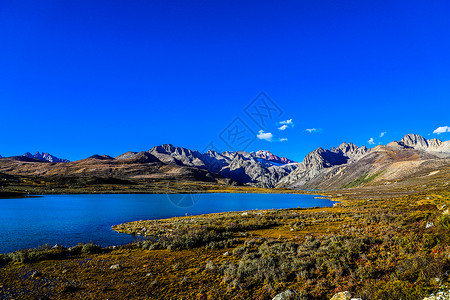 巴塘姊妹湖海子山姊妹湖背景