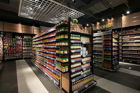 新年商品商场超市场景背景