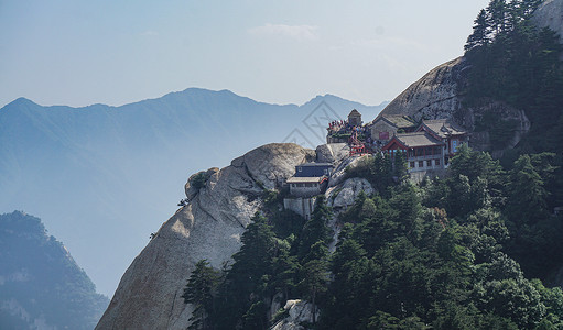 陕西华山毛笔字五岳之西岳陕西西安华山背景