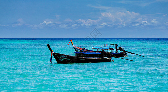 泰国游船泰国皮皮岛坐船出海背景