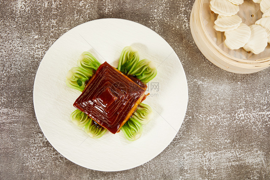 咸菜蒸肉饼 图片