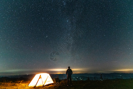 许愿条素材星空人像摄影照片背景