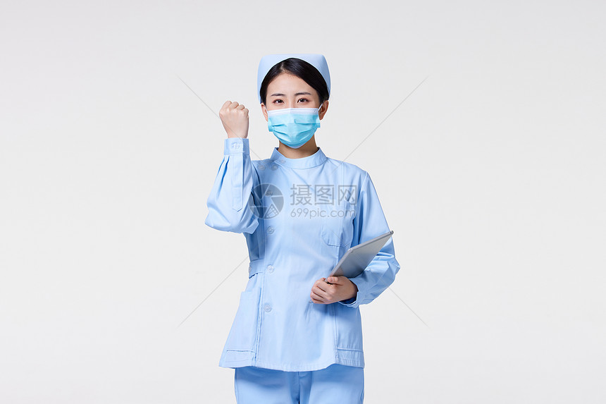戴口罩的护士形象图片