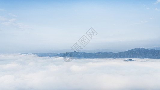 泰国南部山林山顶云海背景