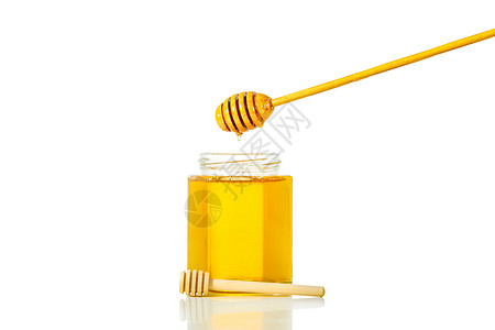 蜂蜜罐背景图片