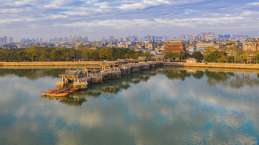 广东潮州广济桥背景图片