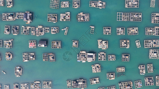 广东汕头南澳岛海上渔村背景图片