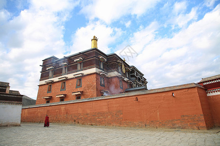 拉卜楞寺甘南建筑高清图片