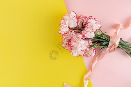 粉色38海报妇女节女生节康乃馨背景