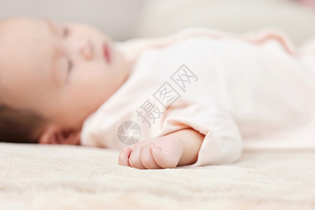 可爱的婴儿睡着的小宝宝幼儿背景图片