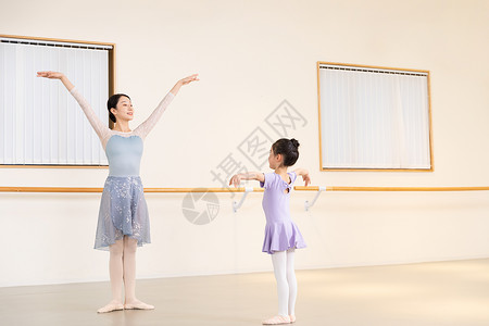 少儿表演芭蕾舞老师舞蹈教学背景