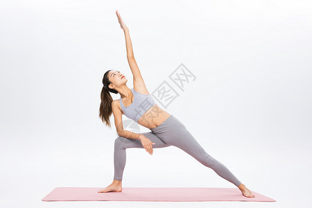 女性瑜伽锻炼瘦身高清图片