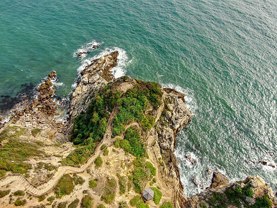 航拍深圳海边风光图片