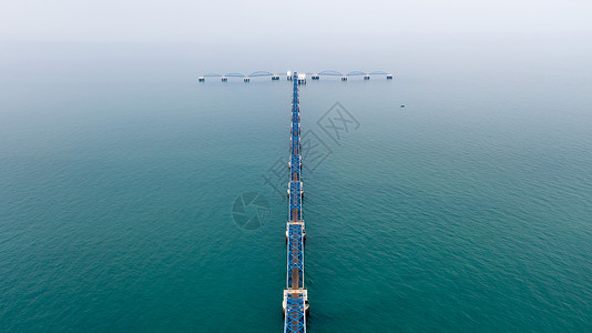广西北海涠洲岛蓝桥背景图片