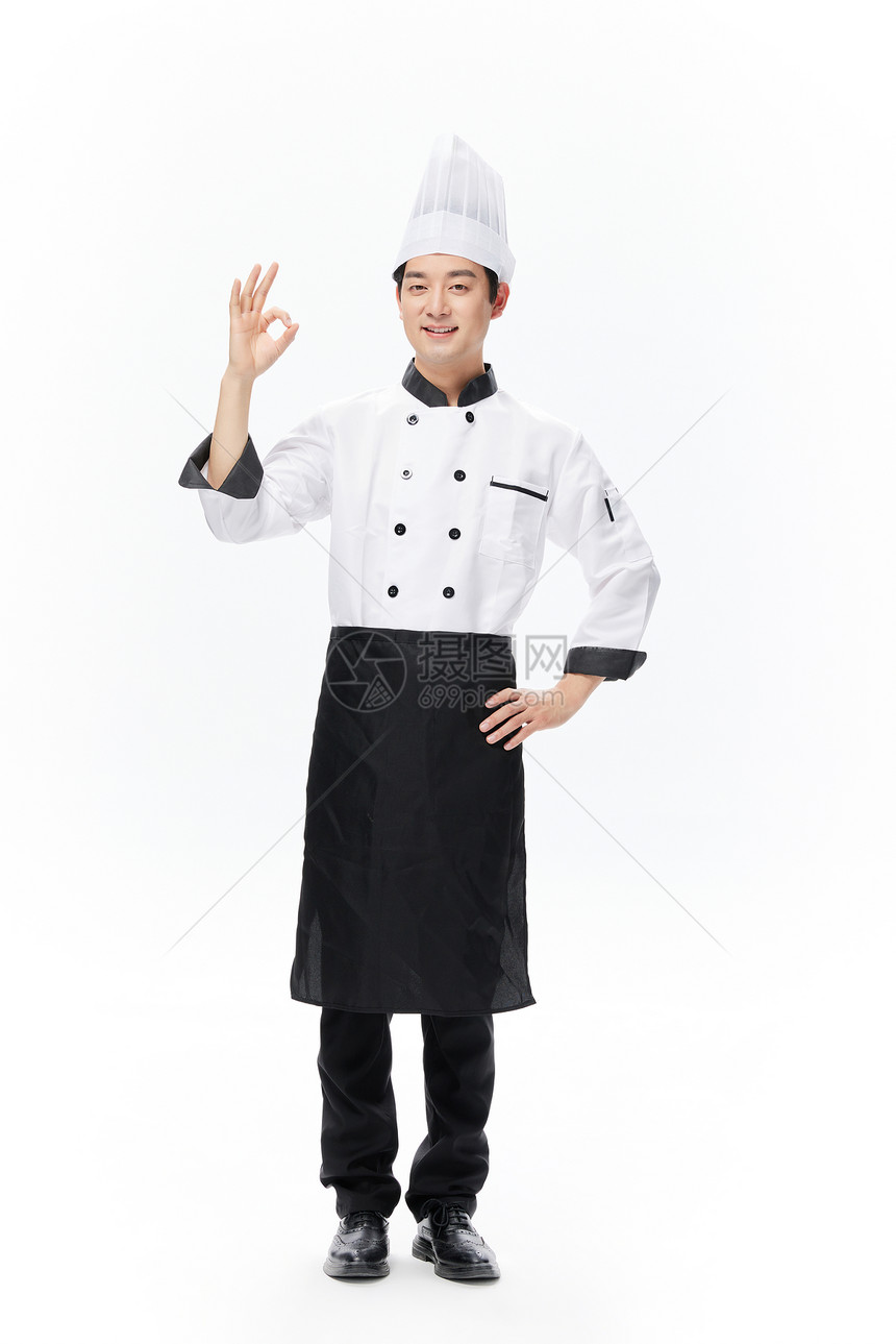 男性厨师ok手势形象图片