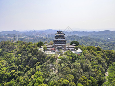 祥云挂榜航拍惠州挂榜阁背景