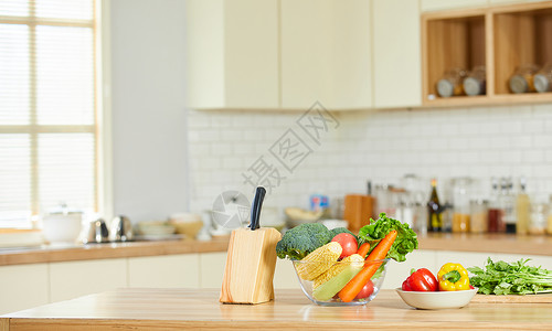 厨房场景水果蔬菜厨房高清图片