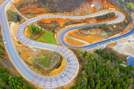 盘山公路背景图片