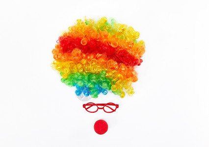 玩笑气球愚人节小丑节日背景素材背景