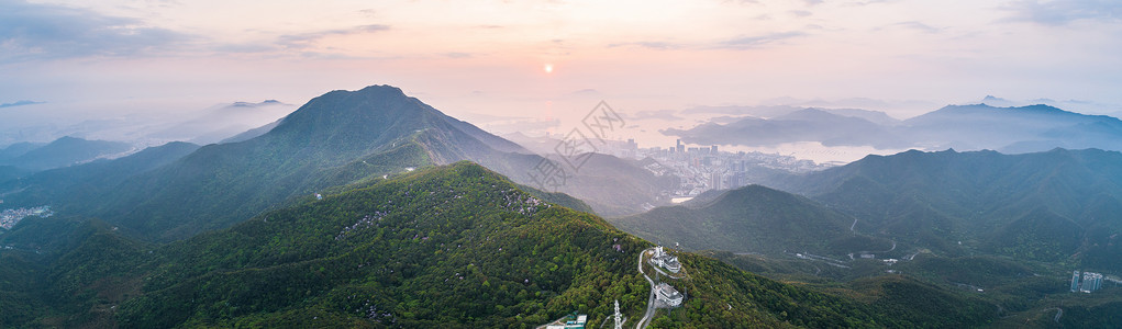深圳梧桐山日出背景图片