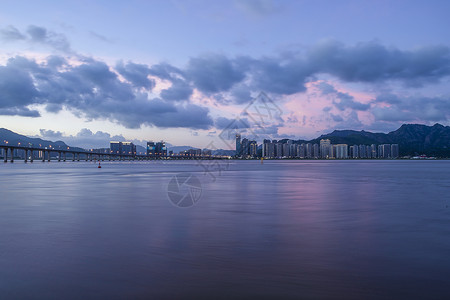 温州市城市夜景背景