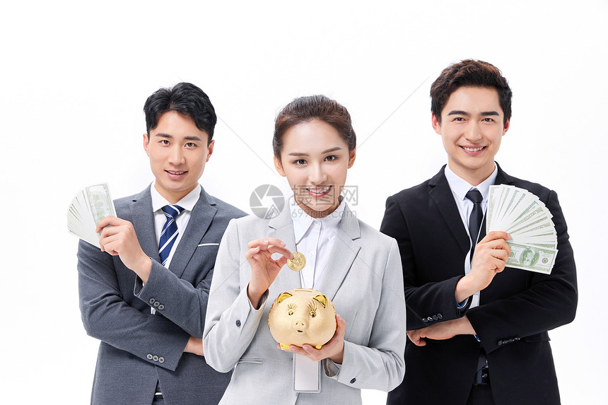 商务人士金融顾问团队投资理财图片