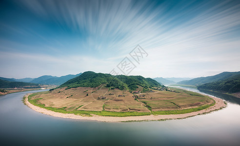 鸭绿江山水风光图片