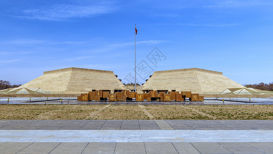 金字塔型素材呼和浩特昭君博物院外景背景