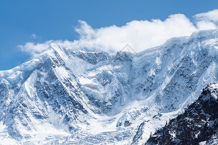 喜马拉雅雪山喜马拉雅山脉雪峰美景背景