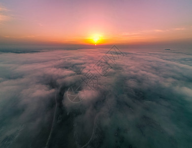 日升月落云海日出背景