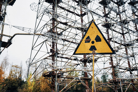 灾难城市乌克兰切尔诺贝利核泄漏废弃城市背景