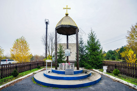 纪念逝者乌克兰切尔诺贝利核泄漏逝者纪念碑背景