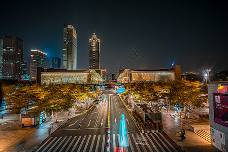 广东深圳福田区市民中心建筑素材背景图片