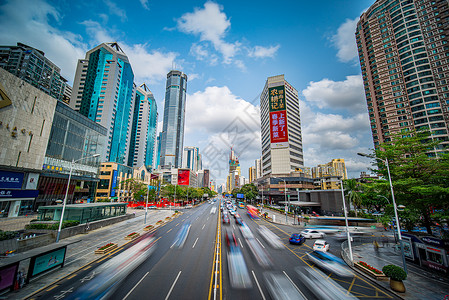 深圳出租车深圳电子市场华强北商圈背景