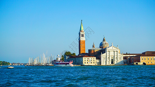 威尼斯码头威尼斯圣马可广场背景