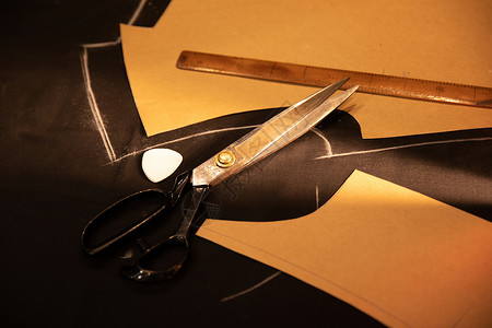 裁缝工作台上的工具静物高端定制高清图片素材