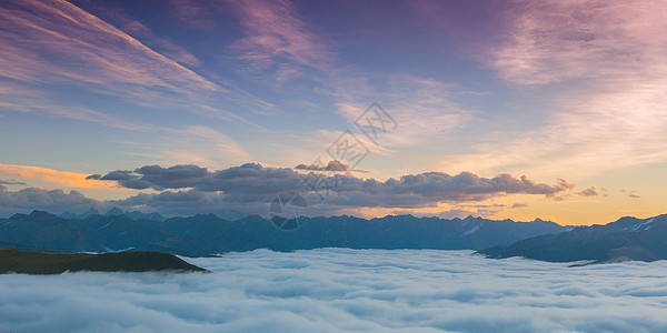 甘孜阿坝自治州扎瓦根扎雪山风景背景