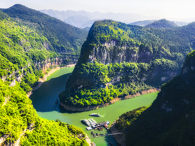 重庆巫山小三峡航拍背景图片