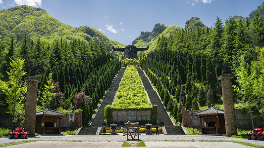 湖北神农架林区神农坛背景