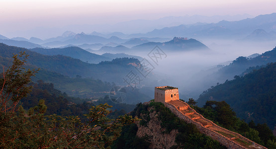 绥中县西沟长城风光背景