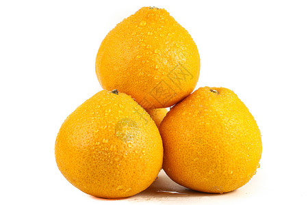 桔柚拨开的橘子高清图片