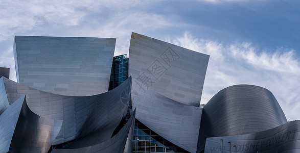 美国洛杉矶迪士尼音乐厅背景图片