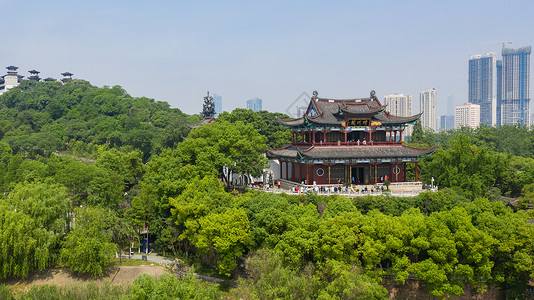 武汉晴川阁古建筑武汉旅游高清图片素材